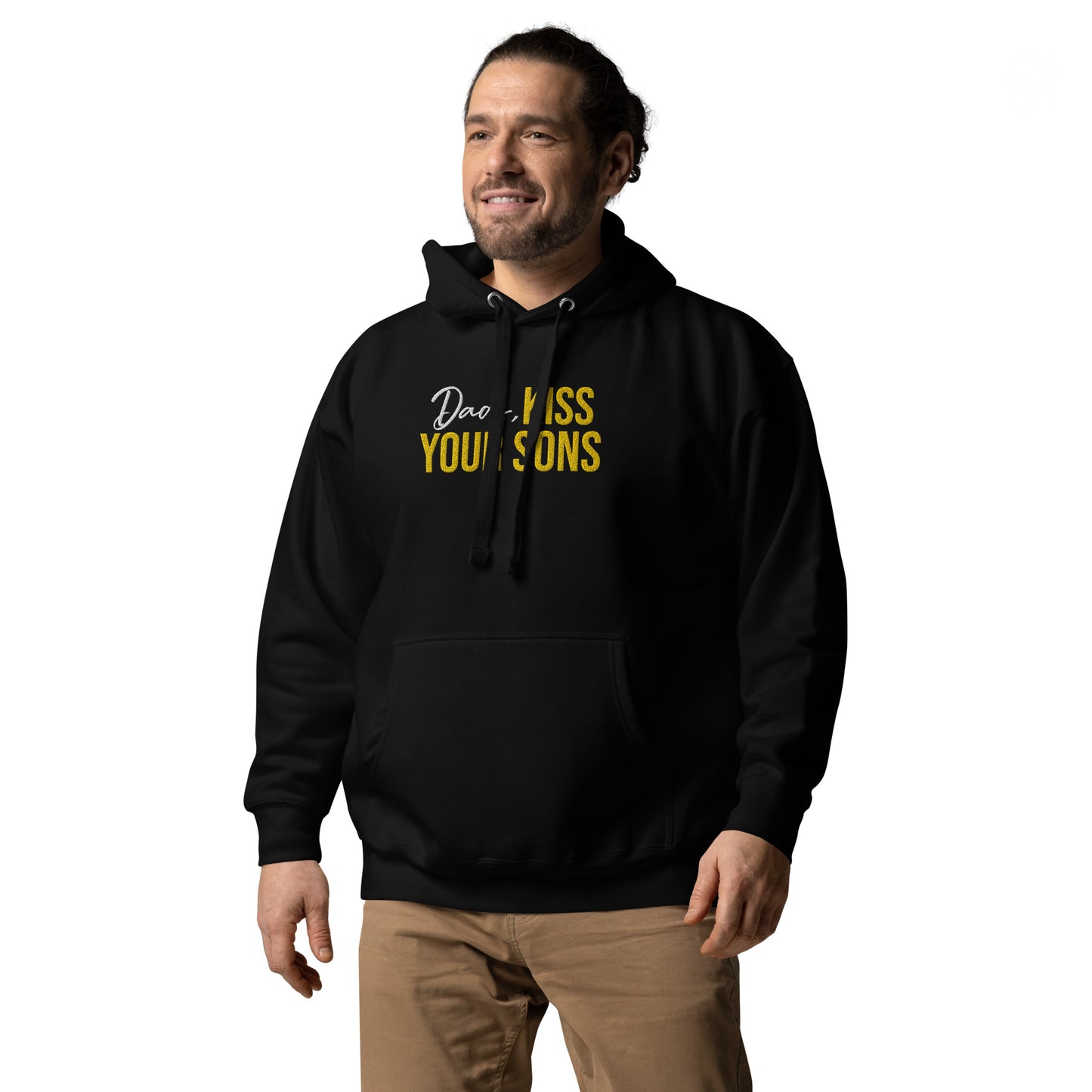 Dads, Kiss Your Sons Unisex Hoodie (embroidered)